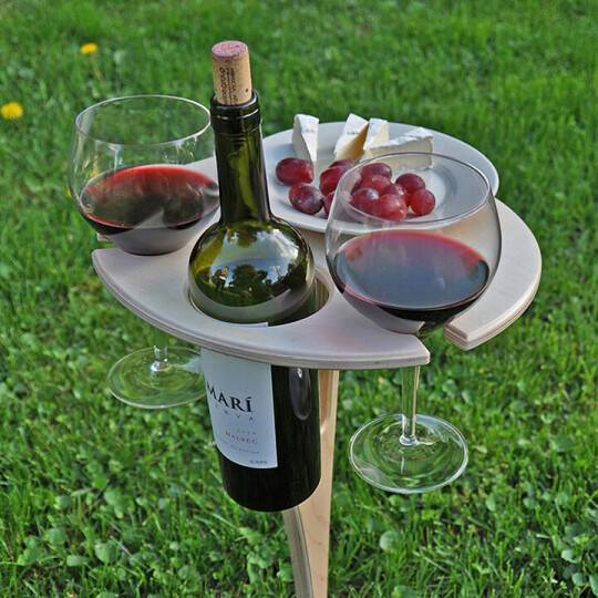 Portable Folding Wine Picnic Table - Cofik