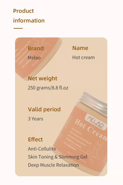 Contouring Body Cream - Fat Burner - Anti Cellulite