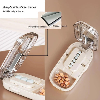 Easy Use Pill Splitter with Sharp Cutting Blade