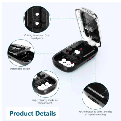 Easy Use Pill Splitter with Sharp Cutting Blade