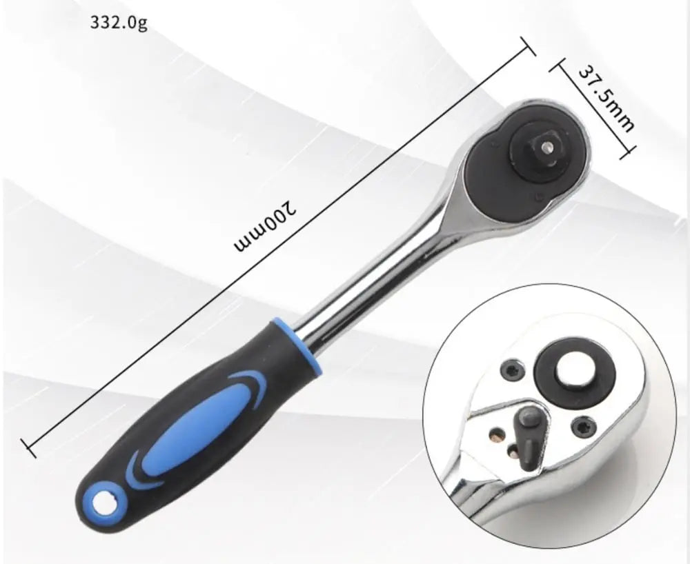 Versatile Socket Wrench Set 10-19mm for Easy Fixes
