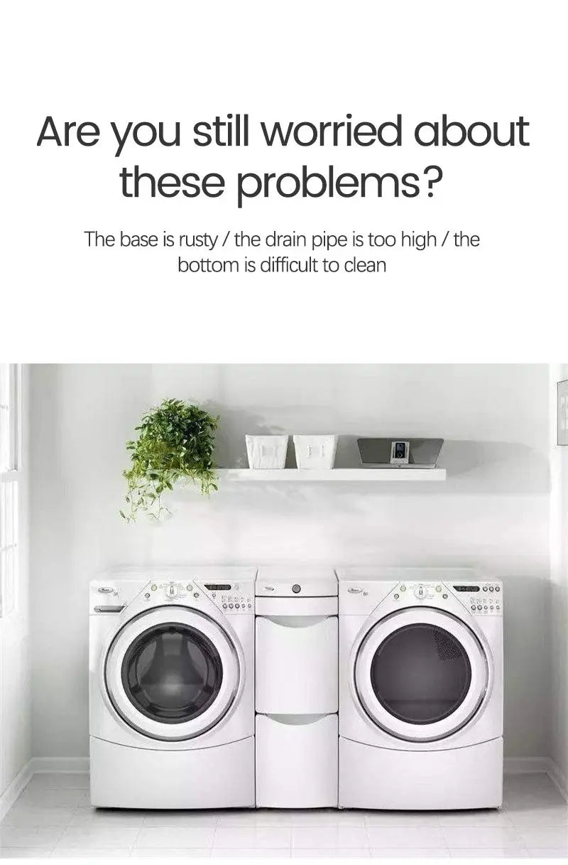 Portable Rollaway Washing Machine Pedestal with Casters