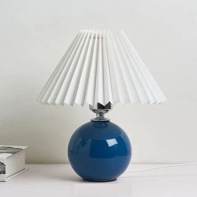 Classic Retro Table Lamp with Fabric Shade