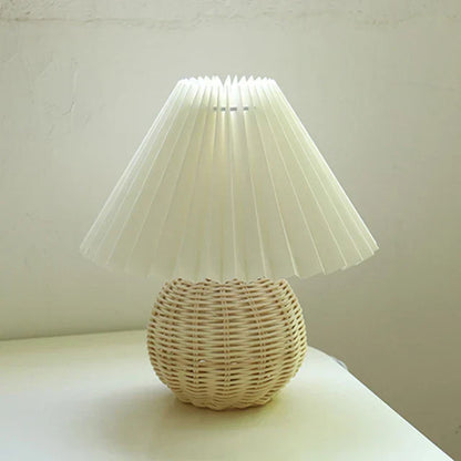 Classic Retro Table Lamp with Fabric Shade
