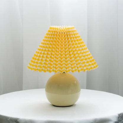 Classic Retro Table Lamp with Fabric Shade