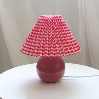 Classic Retro Table Lamp with Fabric Shade