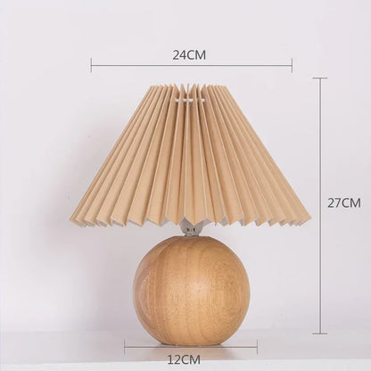 Classic Vintage Table Lamp with Fabric Shade