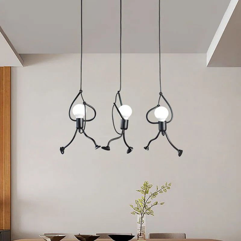 Vintage Metal Superhero Ceiling Lamp