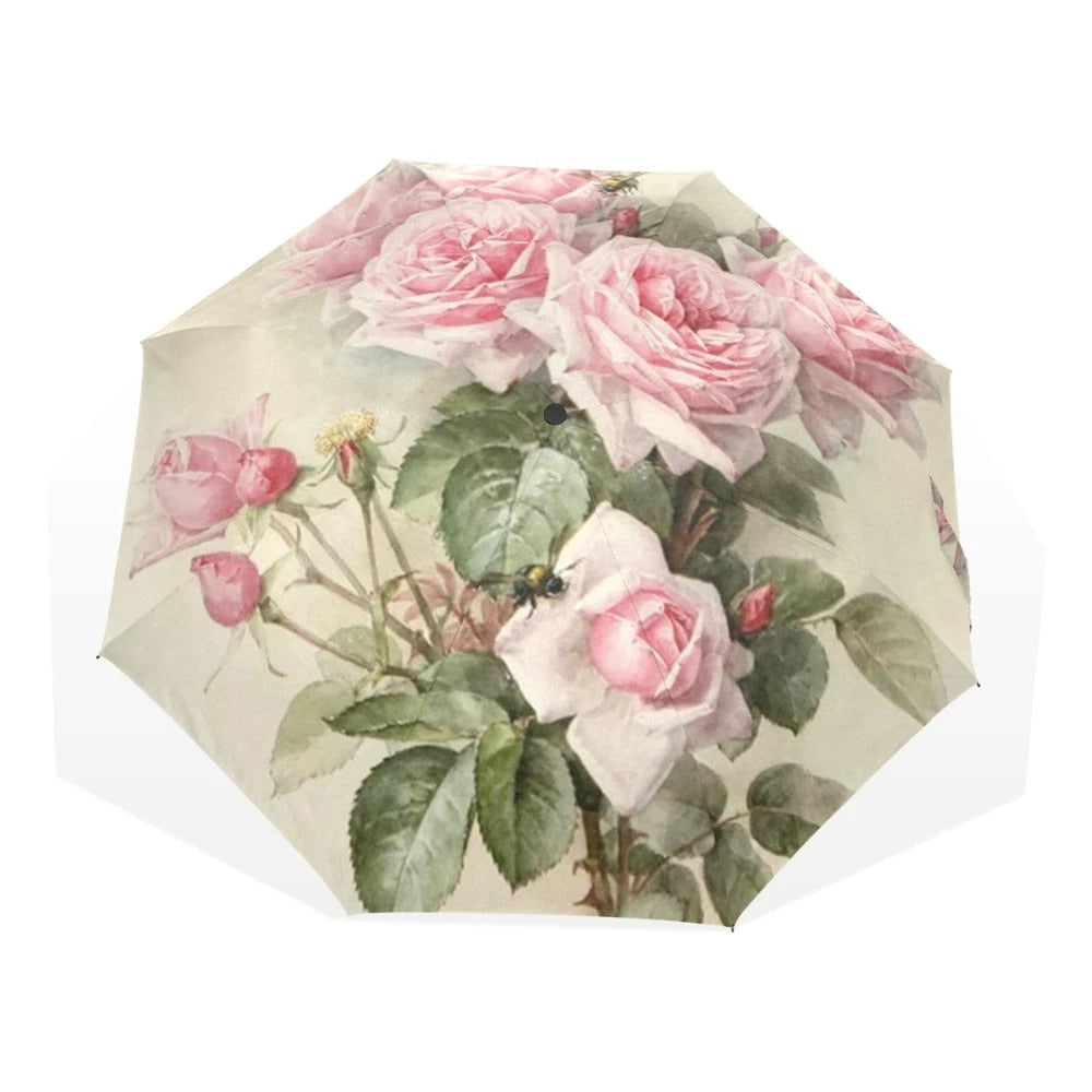 Compact Water Resistant Flower Umbrella - Cofik