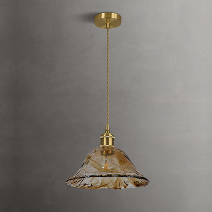 Retro Style Glass Hanging Pendant Light