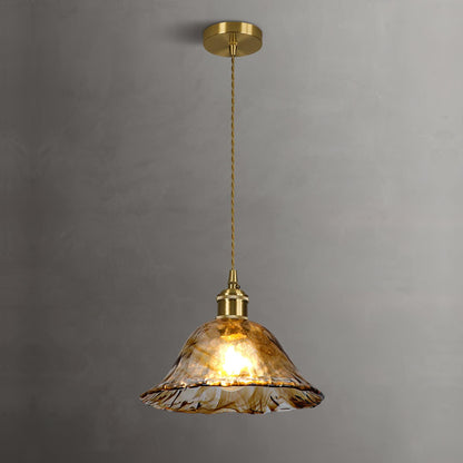 Retro Style Glass Hanging Pendant Light