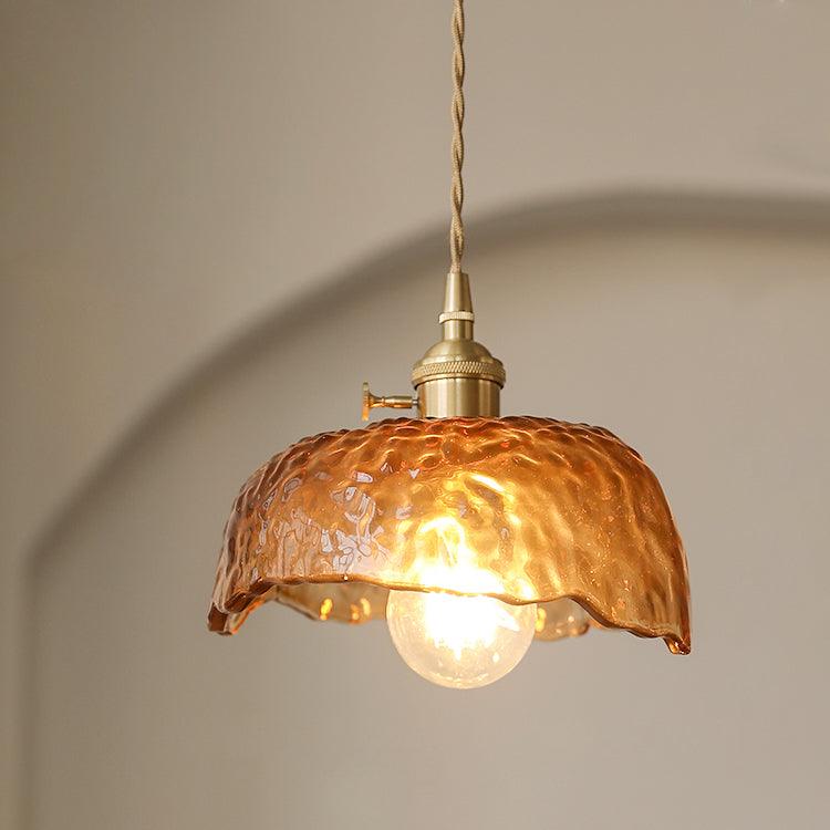 Retro Style Glass Hanging Pendant Light