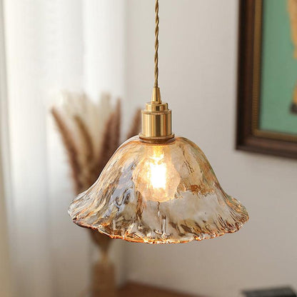 Retro Style Glass Hanging Pendant Light