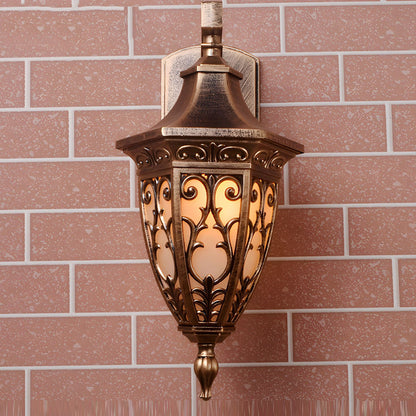 Rustic Classic Bronze Outdoor Wall Lantern - Cofik