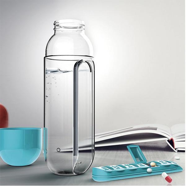 Daily Supplement Plastic Water Bottle