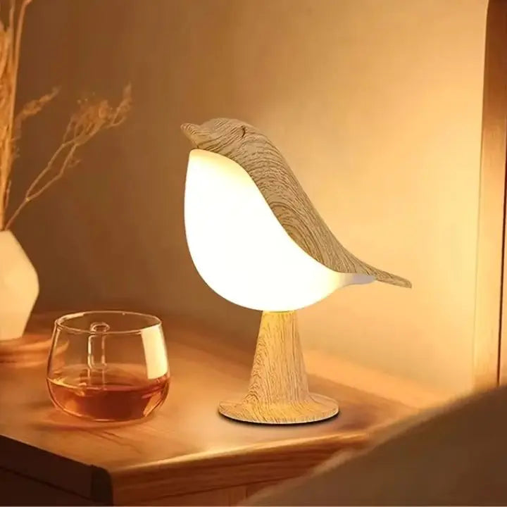 Wooden Bird Night Lamp with Dimmer and Aroma Diffuser - Cofik