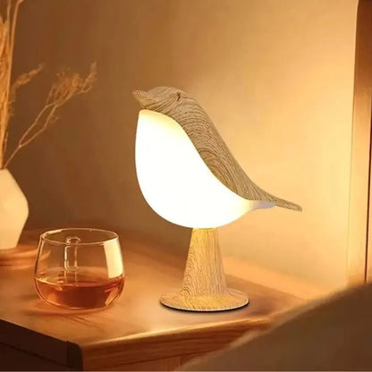 Wooden Bird Night Lamp with Dimmer and Aroma Diffuser - Cofik