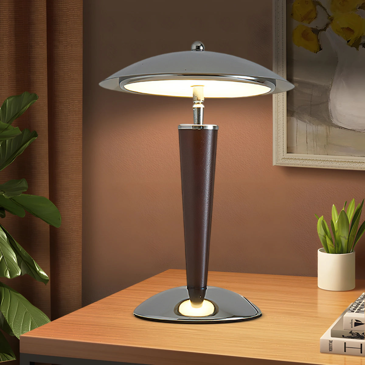 Stylish Round Glass Table Lamp