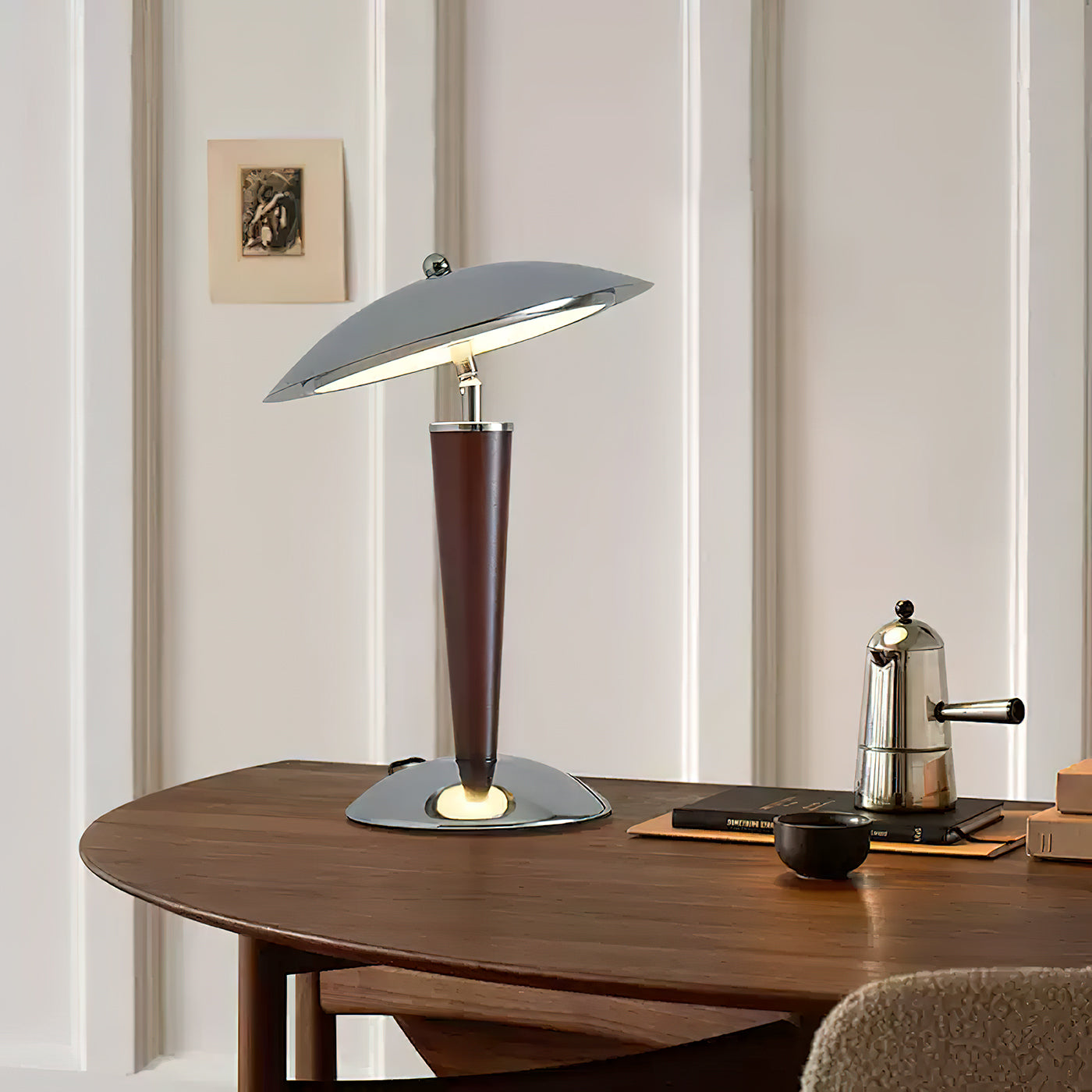 Stylish Round Glass Table Lamp