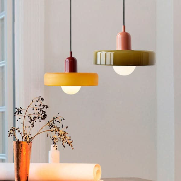 Vibrant Colourful Glass Drop Lamp