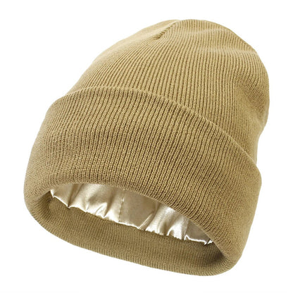Warm Silk Blend Winter Beanie Hat