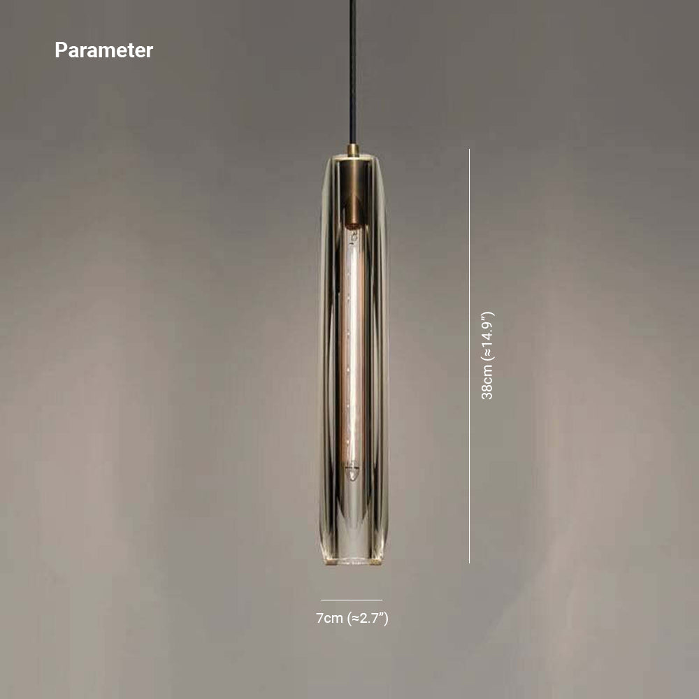 Sleek Glass Pendant Ceiling Light Fixture