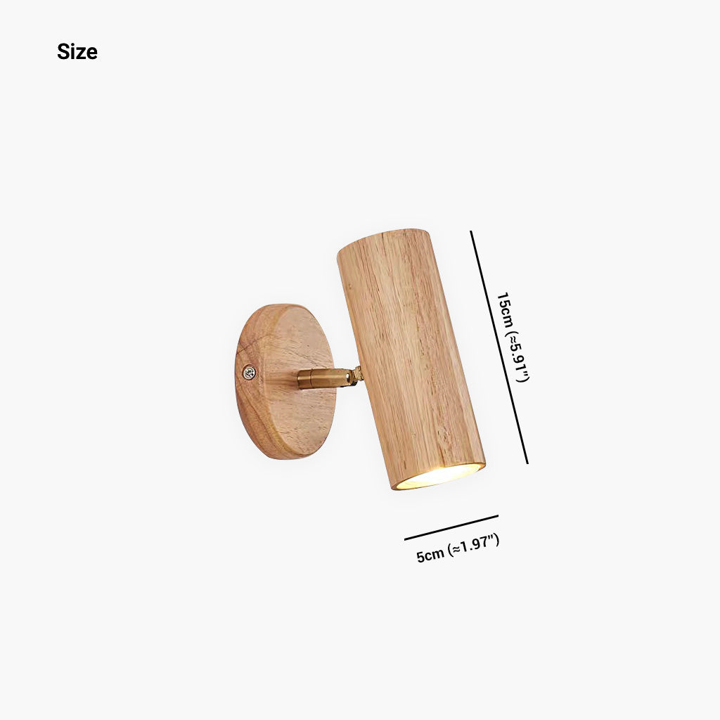Adjustable Wooden Spotlight Lamp 3 Head Modern Ceiling Light