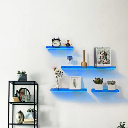Modern Floating Blue Wall Shelf