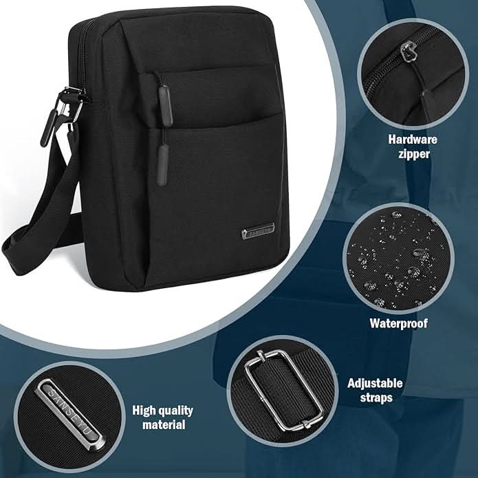 Waterproof Anti-Theft Men's Crossbody Bag