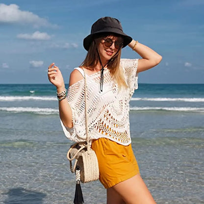 Waterproof Wide Brim Sun Hat with SPF 50 Protection
