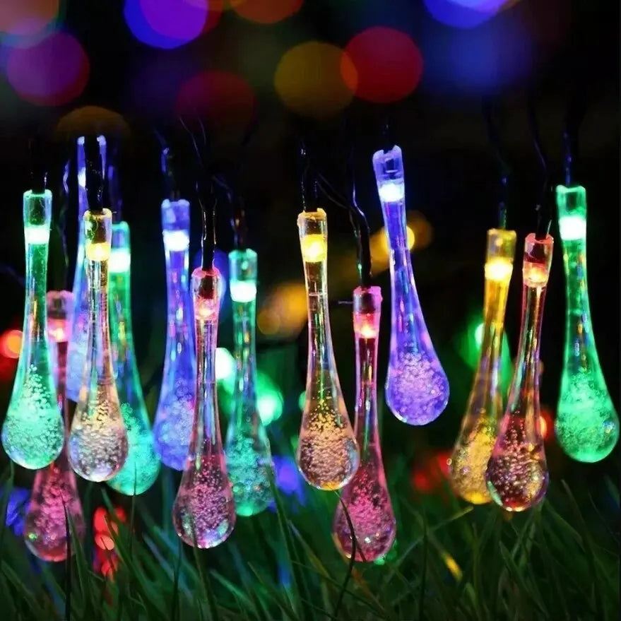 Outdoor Solar String Lights Waterproof LED Garden Decor