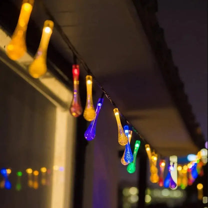 Outdoor Solar String Lights Waterproof LED Garden Decor
