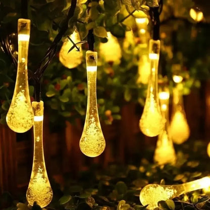 Outdoor Solar String Lights Waterproof LED Garden Decor