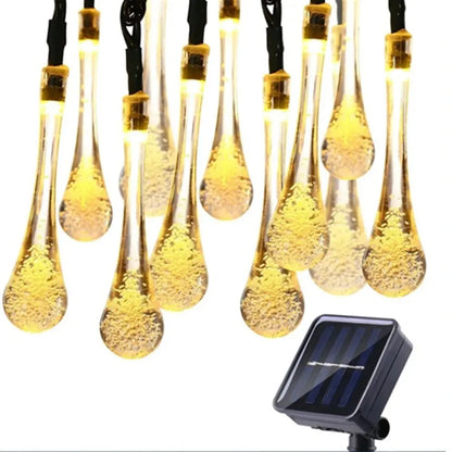 Outdoor Solar String Lights Waterproof LED Garden Decor