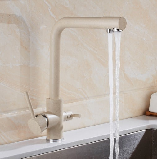 Purified Water Kitchen Sink Faucet Dual Handle