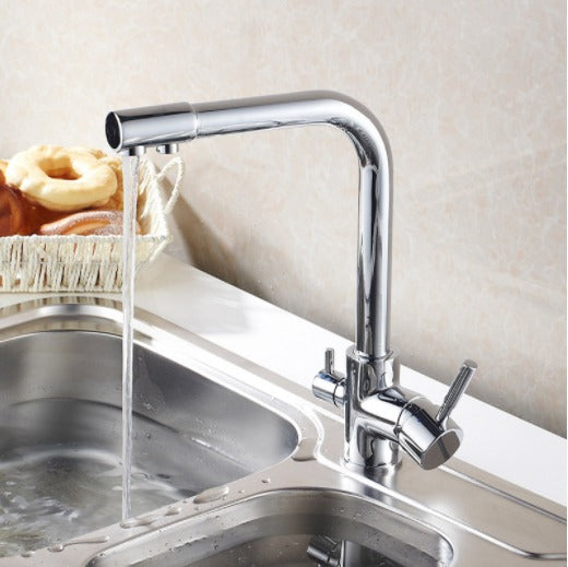 Purified Water Kitchen Sink Faucet Dual Handle