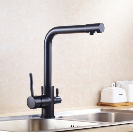 Purified Water Kitchen Sink Faucet Dual Handle - Cofik
