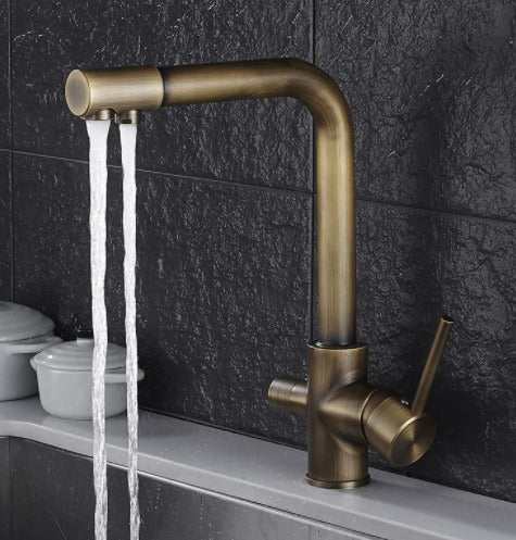 Purified Water Kitchen Sink Faucet Dual Handle