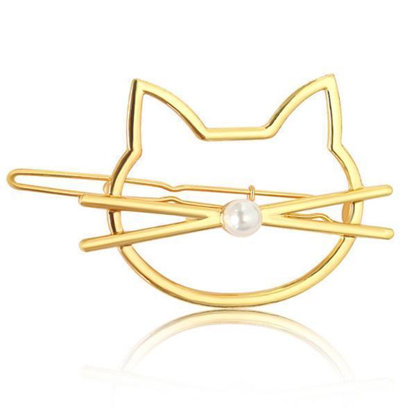 Cute Kitty Pearl Bobby Pin - Cofik