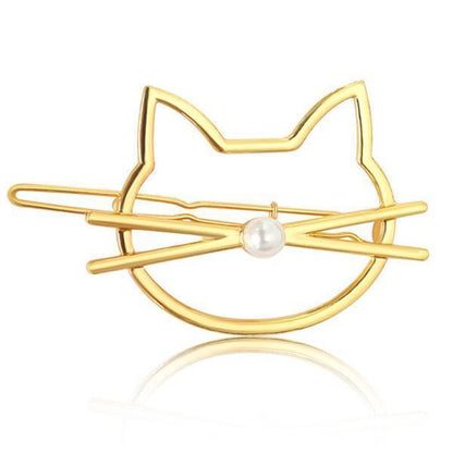Cute Kitty Pearl Bobby Pin - Cofik