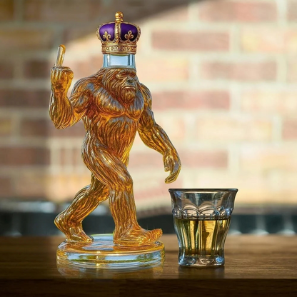 Funny Bigfoot Large Whiskey Glass Decanter