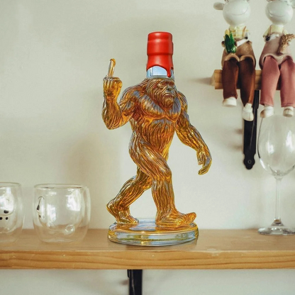 Funny Bigfoot Large Whiskey Glass Decanter