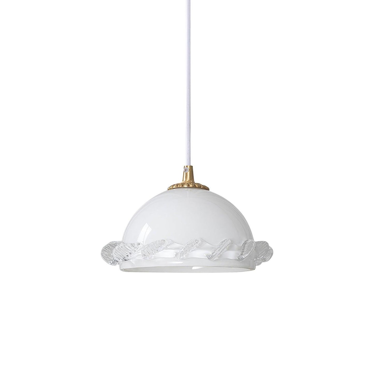 Vintage Clear Glass Hanging Pendant Light Fixture - Cofik