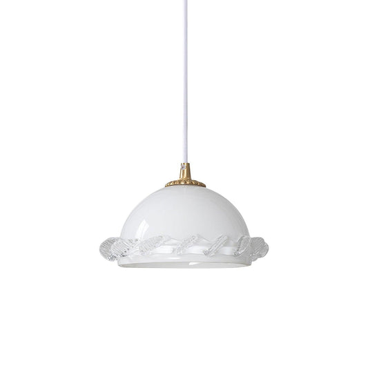 Vintage Clear Glass Hanging Pendant Light Fixture - Cofik