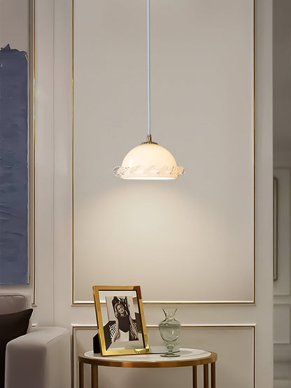 Vintage Clear Glass Hanging Pendant Light Fixture