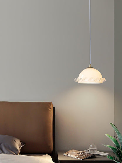 Vintage Clear Glass Hanging Pendant Light Fixture