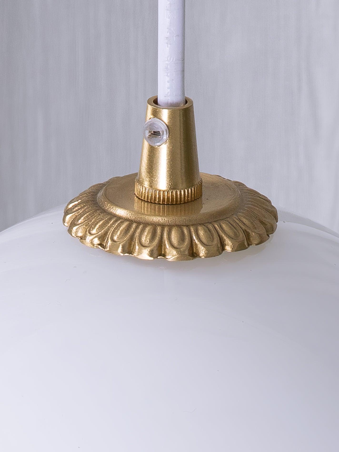 Vintage Clear Glass Hanging Pendant Light Fixture
