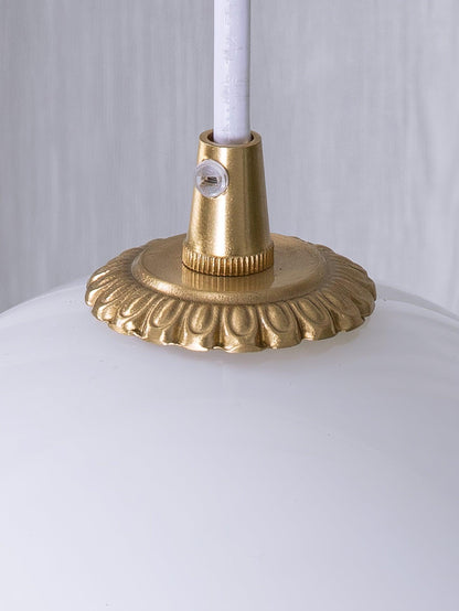 Vintage Clear Glass Hanging Pendant Light Fixture