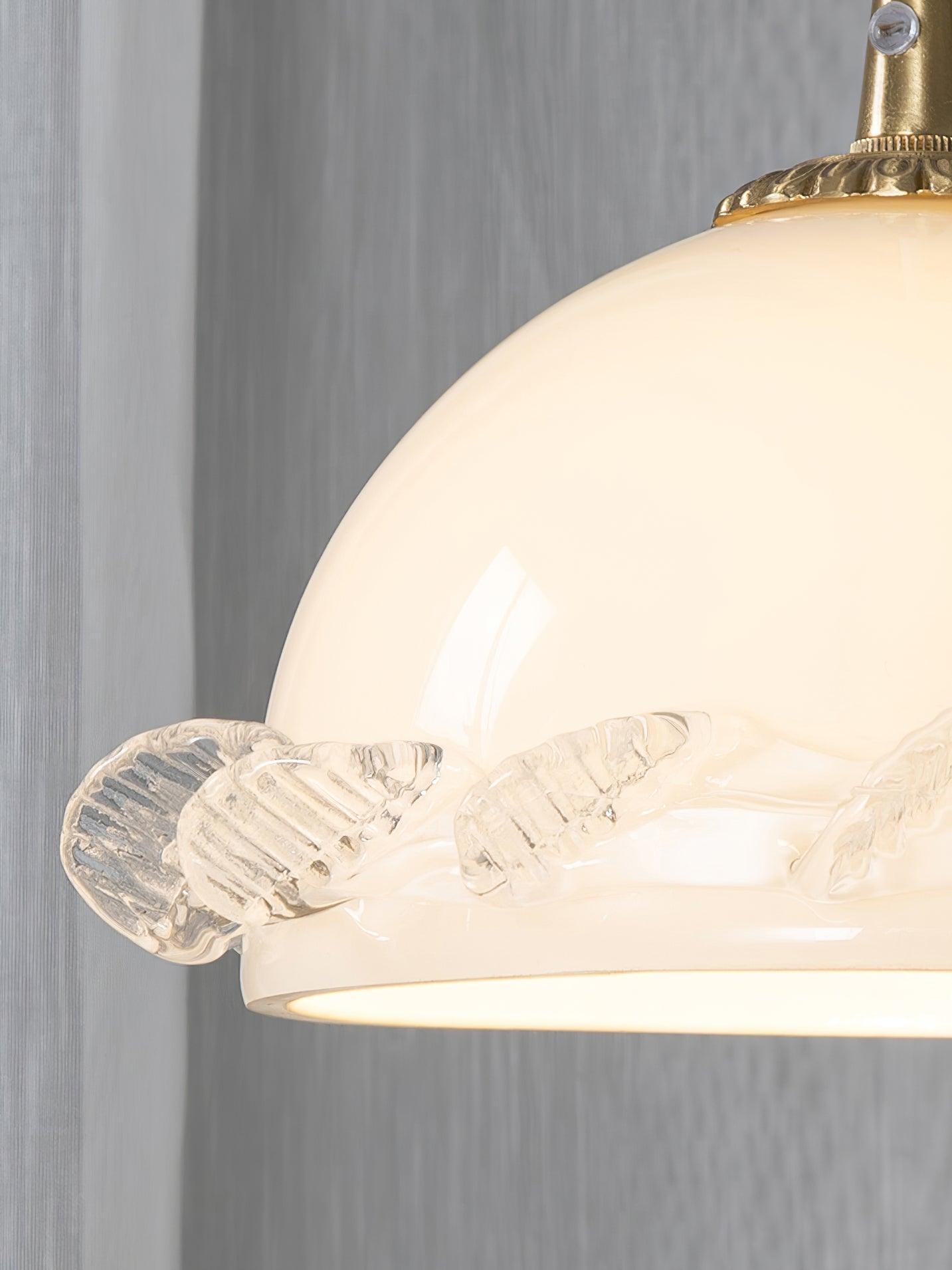 Vintage Clear Glass Hanging Pendant Light Fixture