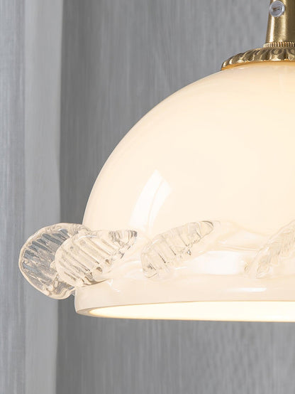 Vintage Clear Glass Hanging Pendant Light Fixture